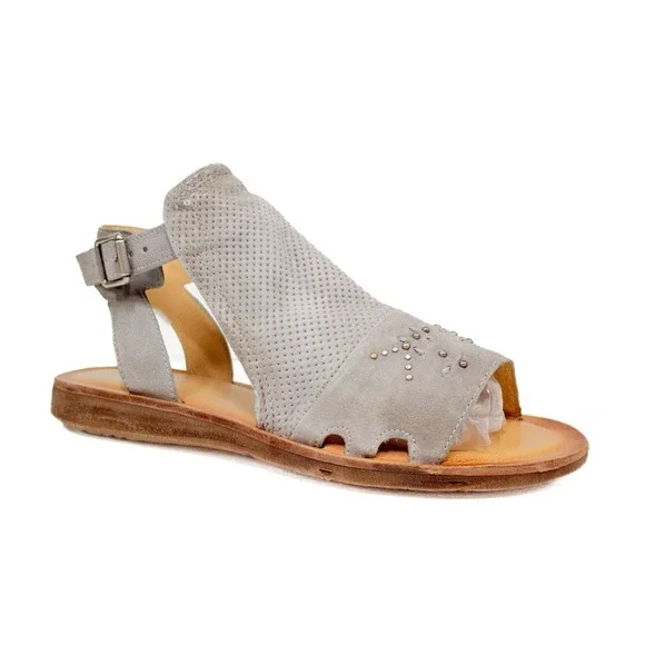 Miz Mooz - Leather Ankle-Strap Sandals - Fifi - Glacier Gray - 40 EU / 9-9.5 US - Picture 9 of 10